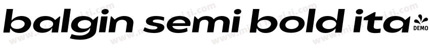 balgin semi bold ita字体转换